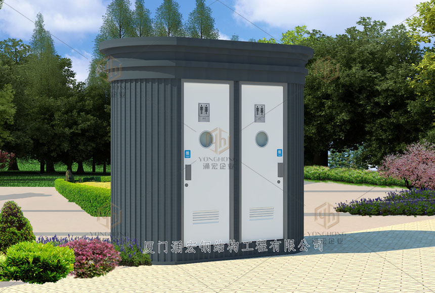 雙廁位橢圓形移動(dòng)廁所